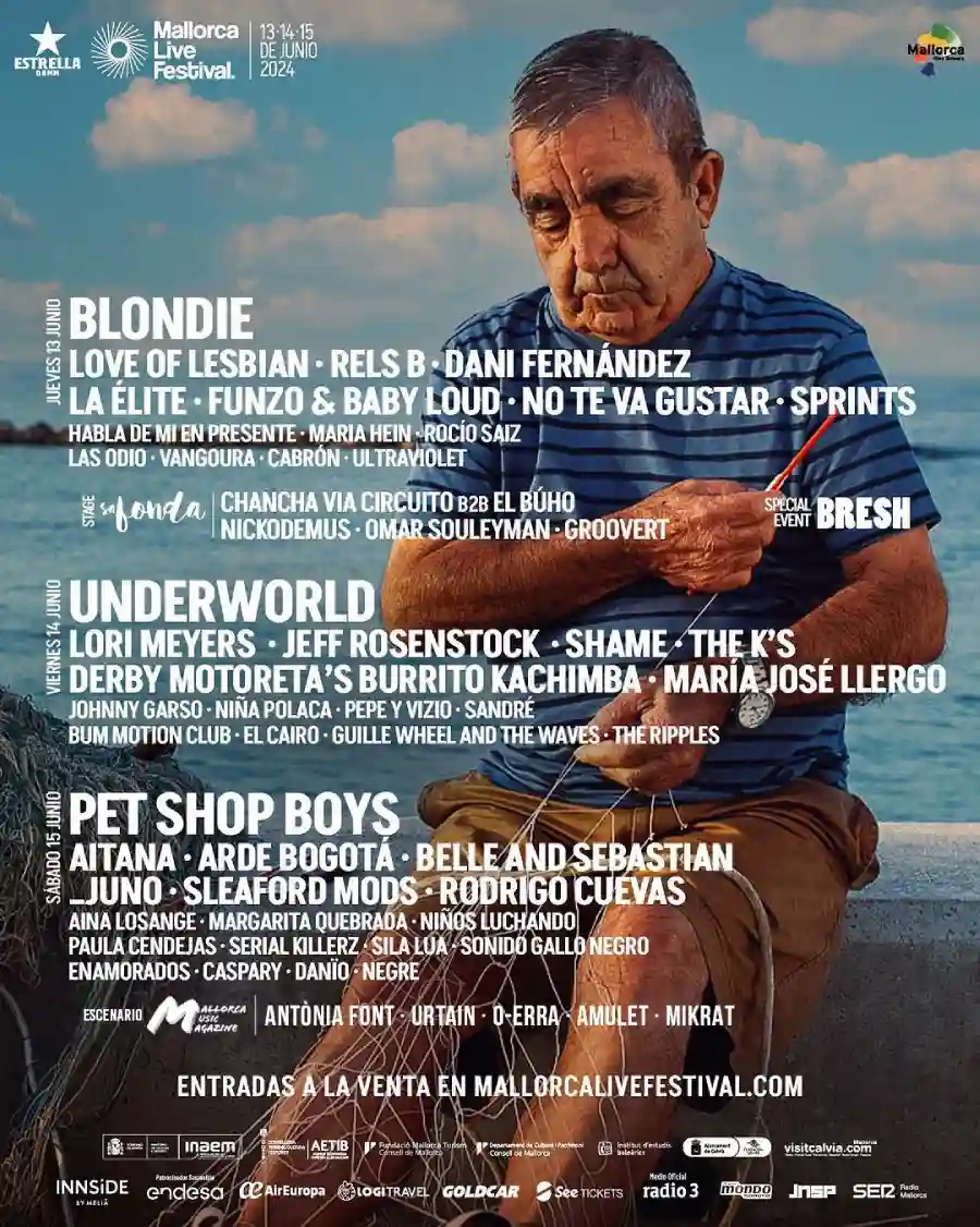 Cartel MLF 2024 con escenario MMM (inocentada) Cartel MLF 2024 con escenario MMM (inocentada) - Mallorca Music Magazine