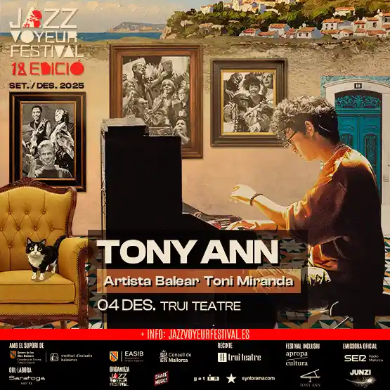 Entradas para TONY ANN en el Jazz Voyeur Festival 2025 - Mallorca Music Magazine
