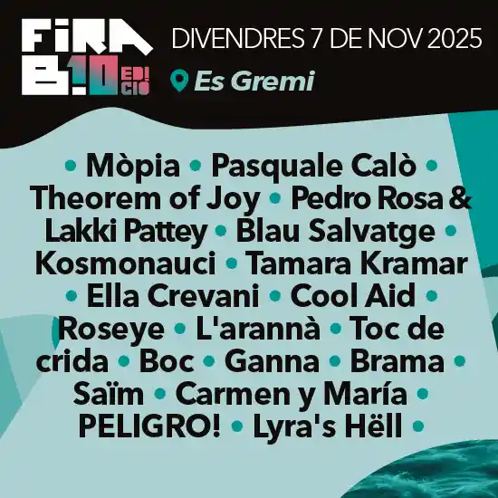 FIRAB! 2025 7 de noviembre en la sala Es Gremi - Mallorca Music Magazine