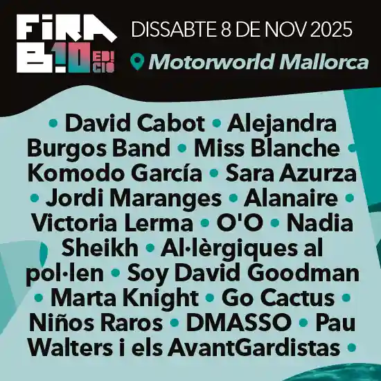 FIRAB! 2025 8 de noviembre en Motorworld - Mallorca Music Magazine