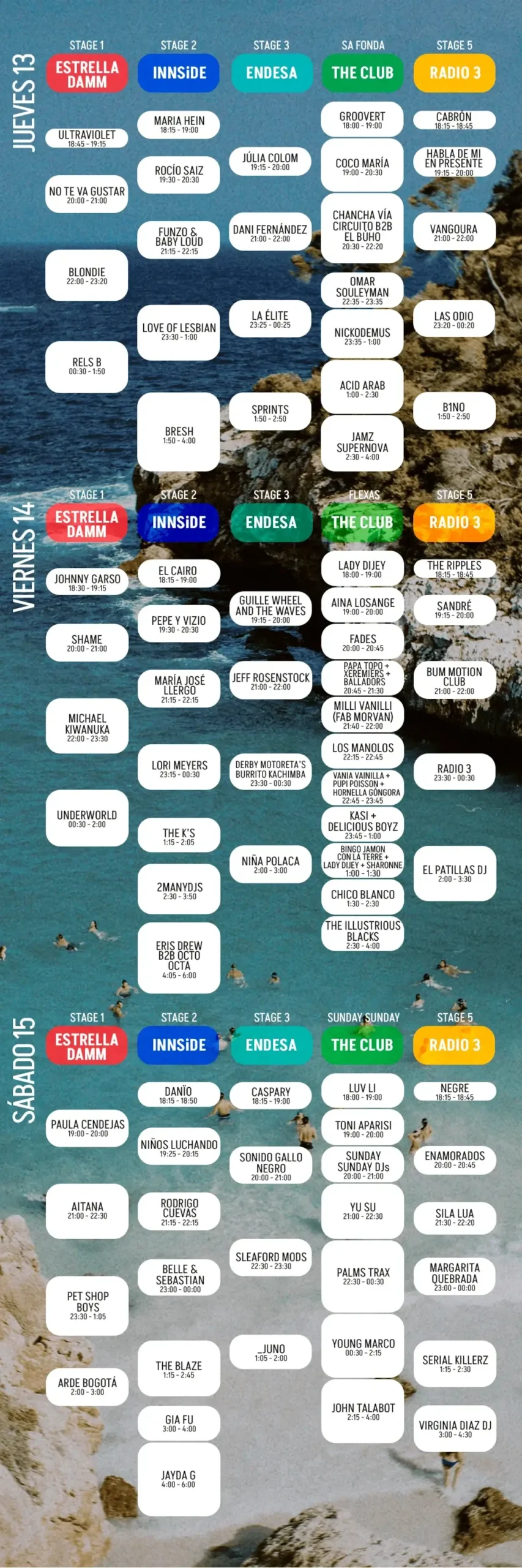 Horarios Mallorca Live Festival 2024 Horarios Mallorca Live Festival 2024 - Mallorca Music Magazine