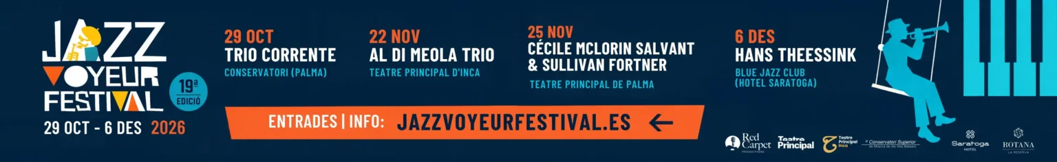 JAZZ VOYEUR 2026 - Banner superior - 1300x200 - Mallorca Music Magazine