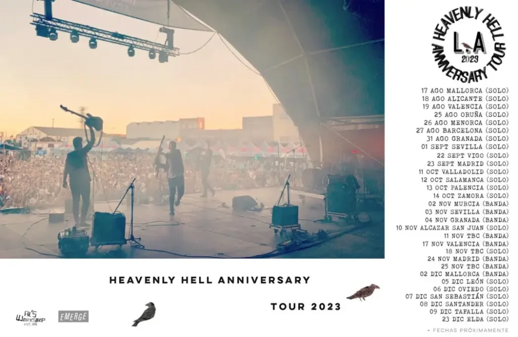 L.A. Fechas gira Heavenly Hell 2023 L.A. Fechas gira Heavenly Hell 2023 - Mallorca Music Magazine