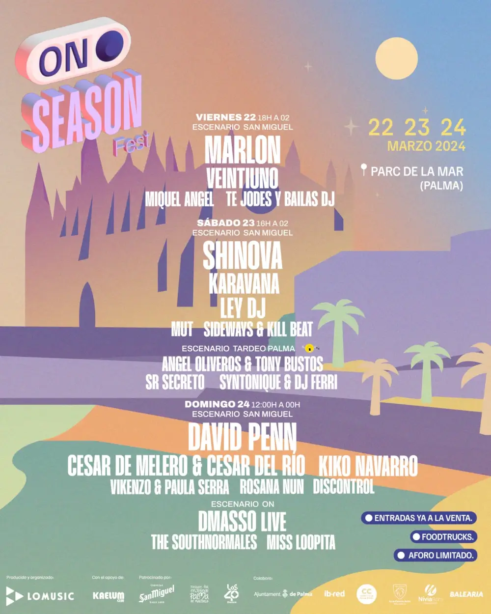 Palma OnSeason Fest 2024 (cartel) Palma OnSeason Fest 2024 (cartel) - Mallorca Music Magazine