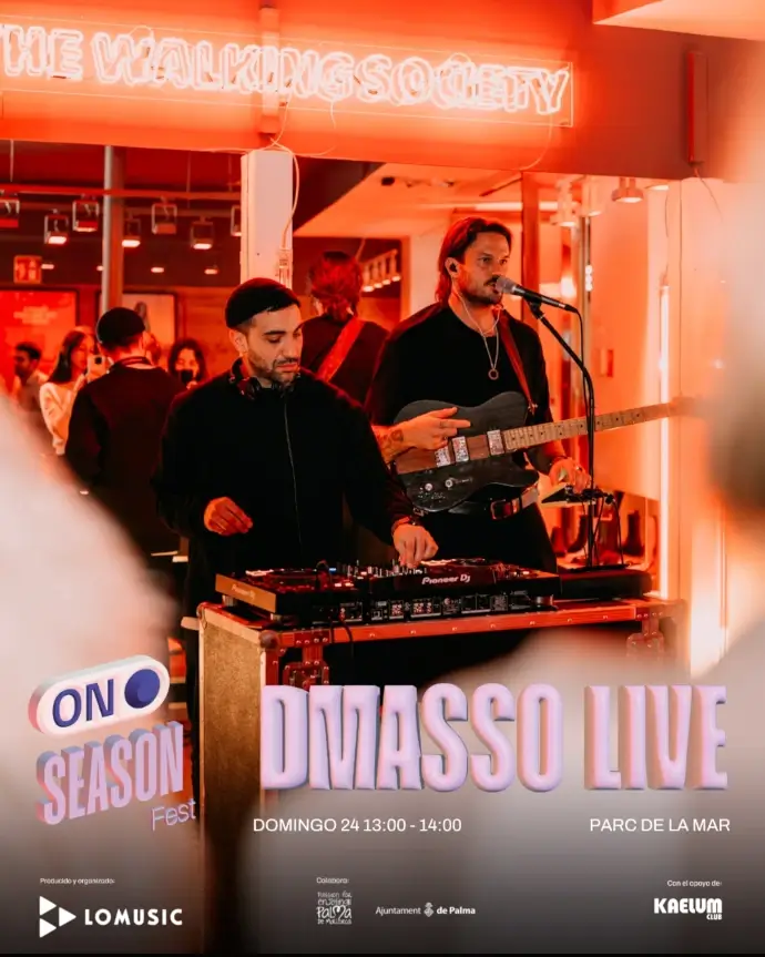 Palma OnSeason Fest 2024 - Dmasso live (cartel) - Mallorca Music Magazine