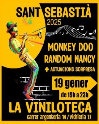 Cartel Sant Sebastià 2025 La Viniloteca - Mallorca Music Magazine