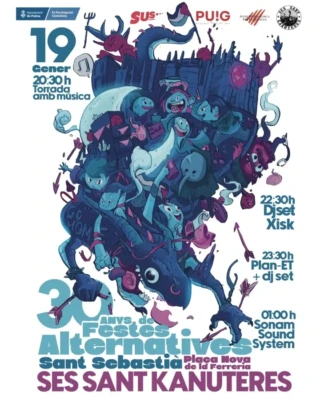 Cartel Ses Sant Kanuteres 2025 (Suscultura) - Mallorca Music Magazine