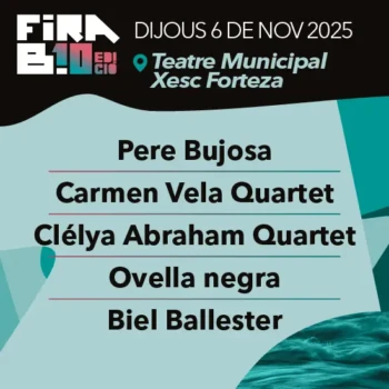 FiraB! 2025 · Jueves 6 de noviembre en el Teatre Xesc Forteza · Mallorca Music Magazine