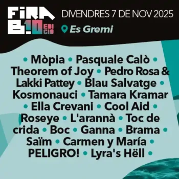 FiraB! 2025 · Viernes 7 de noviembre en Es Gremi · Mallorca Music Magazine