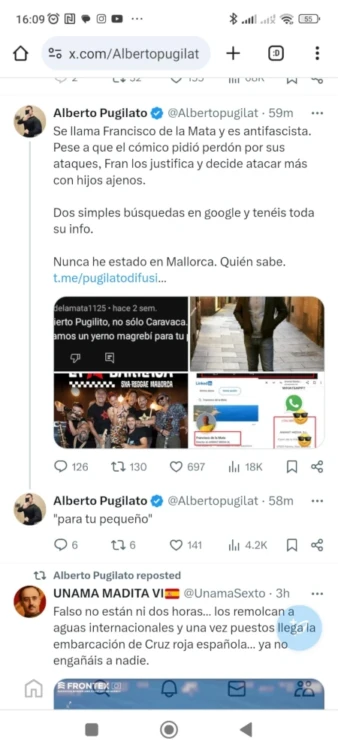 Amenazas de Alberto 'Pugilato' a Fran de la Mata en redes sociales - Mallorca Music Magazine